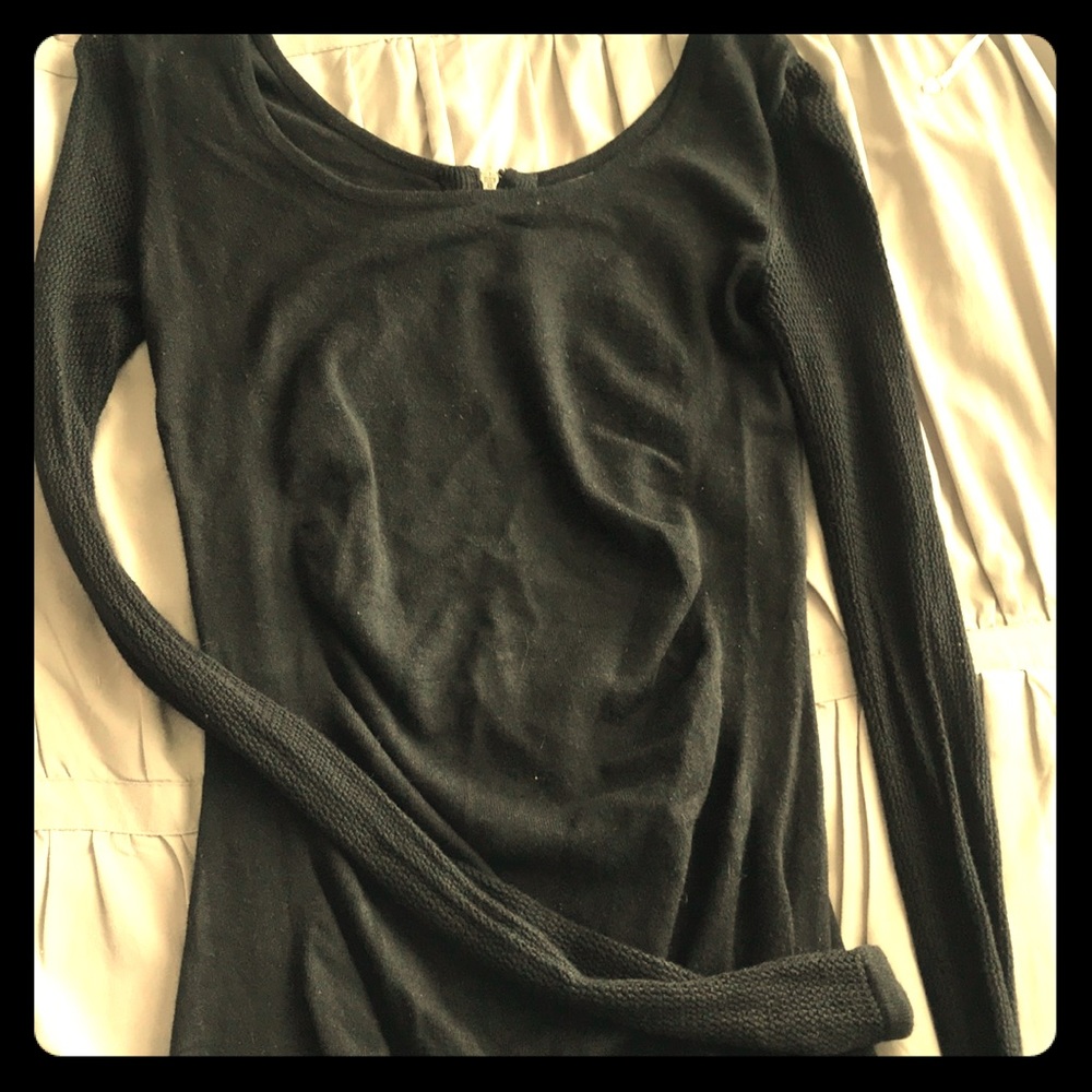 Long sleeve black dress